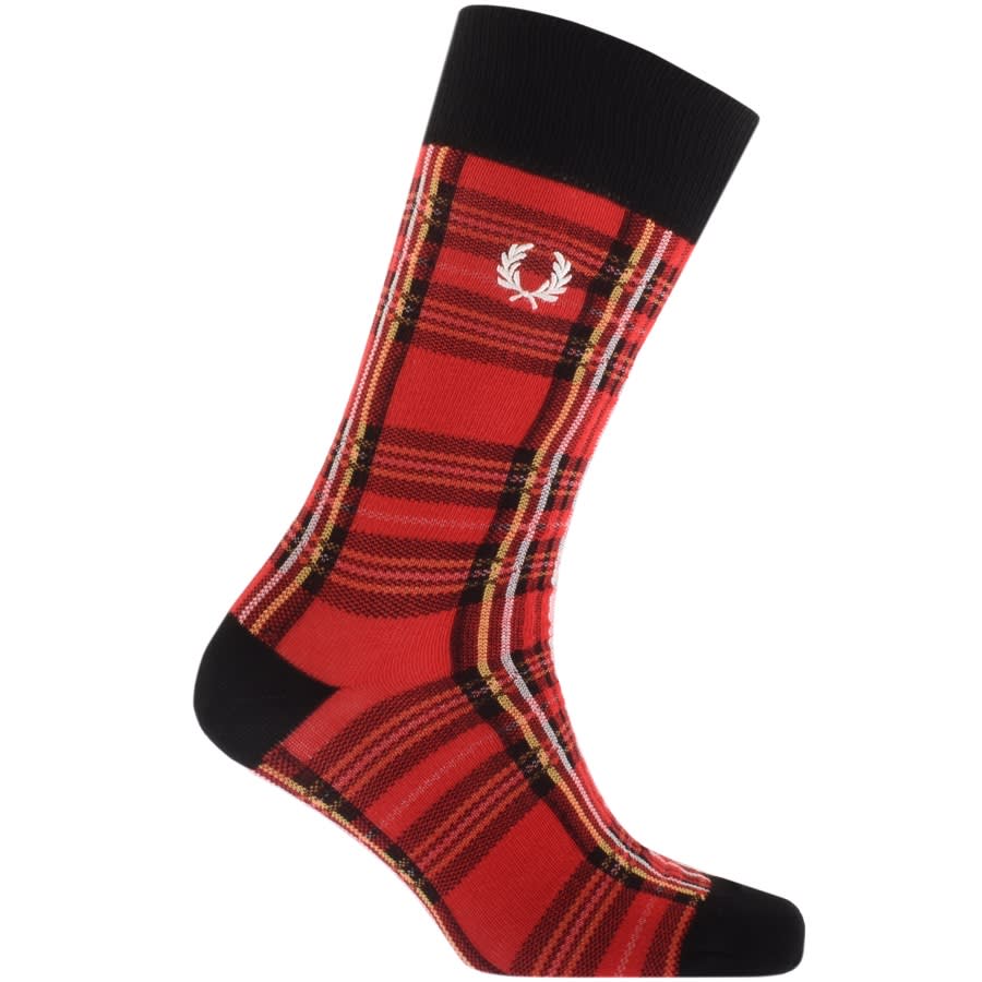 Alternative Image for ProductFred Perry Royal Stewart Tartan Socks Red1